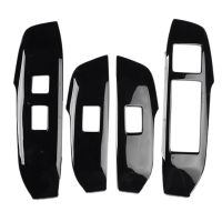 4PCS Window Lift Button Switch Panel Trim Cover for LEXUS NX 300H 200T Car Window Adjust Decoration Stickers