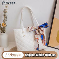 Hygge มาใหม่ล่าสุดกระเป๋าสะพายไหล่ PU สไตล์เกาหลี,กระเป๋าถือสตรีผ้าพันคอกระเป๋าถือกระเป๋ากระเป๋าทรงโททอาหารค่ำเดินทาง