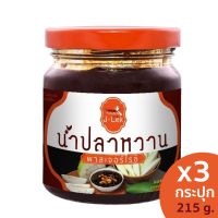 J-Lek (เจ๊เล็ก) น้ำปลาหวาน พาสเจอร์ไรซ์ ขวดแก้ว 215 กรัม แพ็ค 3 ขวด