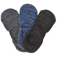 3 Pairs Terry Thickened With Non-slip Glue Invisible Socks Mens Socks 3 Colors No Show Socks Socks Tights