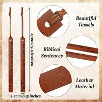 +【； Leather Bible Bookmarks Christian Bookmarks Religious Bookmarks Inspirational Bible Verse Bookmarks For Men Women Church Gifts