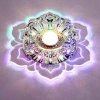 ZZOOI 5W Modern LED Crystal Ceiling Light For Living Room Lamp Bedroom Kitchen White/Colorful LED Ceiling Lamp Corridor Light Fixture