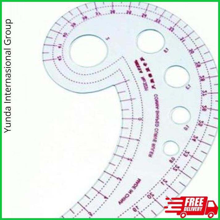 Multi Function Sewing Rulers Penggaris Gambar Pola Menjahit Pakaian