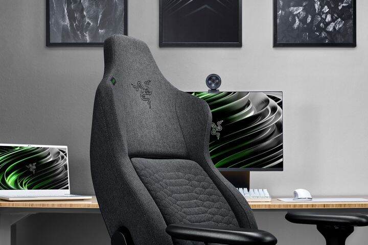 razer-iskur-dark-grey-fabric-เก้าอี้สำหรับเล่นเกม