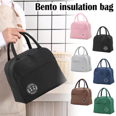 Japanese-style Insulation Lunch Bag Canvas Bags Fresh Suitable Bag Workers Handbag For Students Office Portable And Bento A6S3