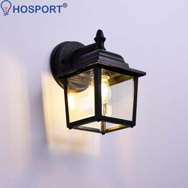 retro-e27-wall-lamp-outdoor-waterproof-corridor-pathway-glass-lantern-light-sconce-courtyard-villa-garden-balcony-lighting