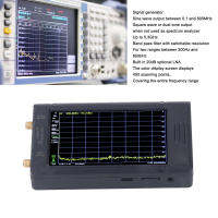 เครื่องวิเคราะห์ความถี่สเปกตรัมในตัวเครื่องกำเนิดสัญญาณการสอบเทียบเครื่องวิเคราะห์ความถี่หน้าจอสีขนาด 4 นิ้ว 100KHZ ถึง 5.3GHZ สำหรับสัญญาณไฟฟ้า
