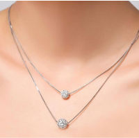 Delysia King Double Ball สร้อยคอจี้หญิงสั้น Clavicle Chain