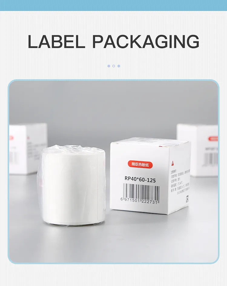 niimbot b21/b203/b1/b3s white thermal label paper commodity price food