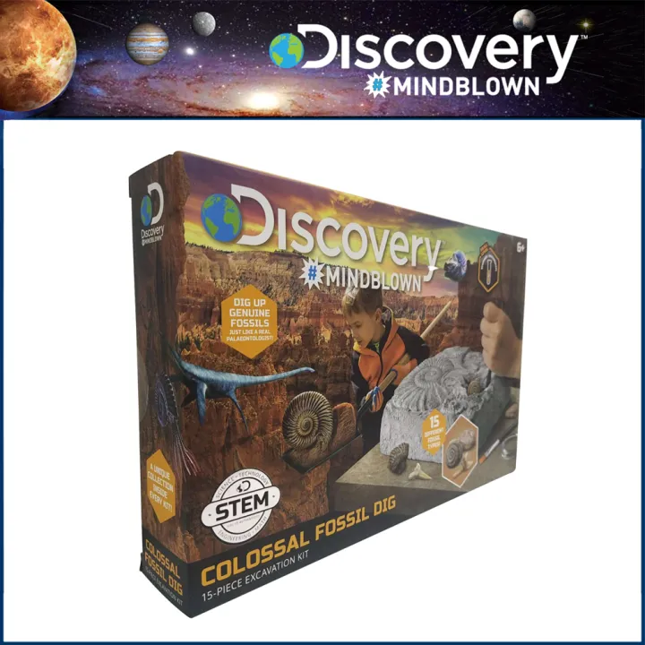 Threesixty #Discovery Mindblown Colossal Fossil Dig 23005741, Ages 6 ...