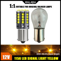 Kalada ไฟสัญญาณเลี้ยว LED LED BA15S 12V ไฟรถยนต์ LED คาลาด้า P21W หลอดไฟหมอก BAU15S 7440 T20 W21W 1157 BAY15D 3030 44SMD