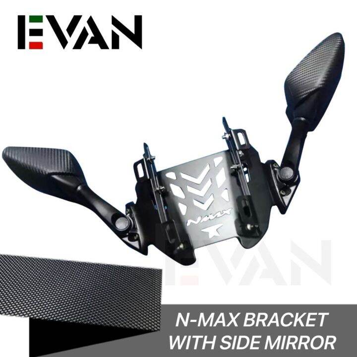 Nmax v2 With Corbon Side Mirror And Windshield Bracket/Side Mirror Bracket Can Ajustin