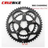 Cruzbike GXP โซ่รถจักรยานถนน50-34T มงกุฎล้อโซ่ดิสก์คู่สำหรับ9/10/11/12จานปั่น