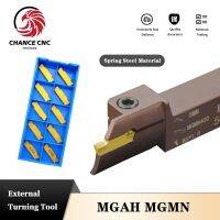 MGAH320 MGAH325 สปริงเหล็ก slotting เครื่องมือผู้ถือภายนอก end end หน้าร่อง CNC เครื่องกลึง MGMN แทรก