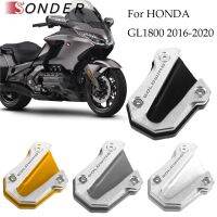 ✑แผ่นยืดขยายขาตั้งด้านข้างสำหรับมอเตอร์ไซค์2016-2020ฮอนด้า Goldwing GL1800 GL1800แผ่นรอง CNC