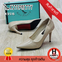 ?ส่งเร็ว?ส่งด่วน?รองเท้าหุ้มส้นหญิง KITEPRETTY รุ่น K9516 หนังแก้ว ส้น 3.5 นิ้ว The charm is you สวย สวมใส่สบาย ทนทาน