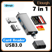 Elough 7 In 1ไดรฟเวอร์ OTG Micro อะแดปเตอร์ USB การ์ดรีดเดอร์ SD หน่วยความจำแฟลชไดรฟ์ TF การ์ดรีดเดอร์ SD Type C 3.1ไป Usb อะแดปเตอร์ที่ USB3.0กับ Type C