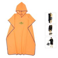 ZZOOI Microfiber Quick Dry Wetsuit Diving Suit Changing Robe Poncho Towel with Hood Quick-drying Absorbent Sweat-absorbent Swim Robe