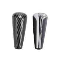 สำหรับ Peugeot 206 207 307 308 408 Citroen C2 C- Elysee เกียร์อัตโนมัติ Shift Knob Gearstick Lever Shifter Knob คาร์บอนไฟเบอร์