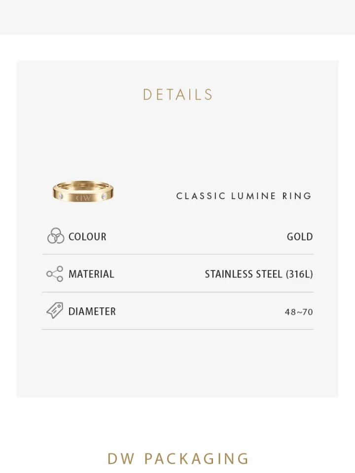 Jewellery - Elan Dual Ring in rose gold - Size 48 | DW
