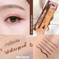 MC3103 Meilinda Wonder Waterproof ren liner อายไลเนอร์สีน้ำตาล สีชัด