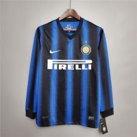 Ready Stock 10 11 Inter Retro Soccer Jersey Shirt Men Long Sleeve