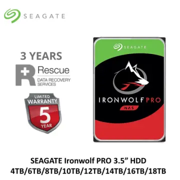 Seagate IronWolf Pro 12TB Internal SATA NAS Hard Drive with Rescue