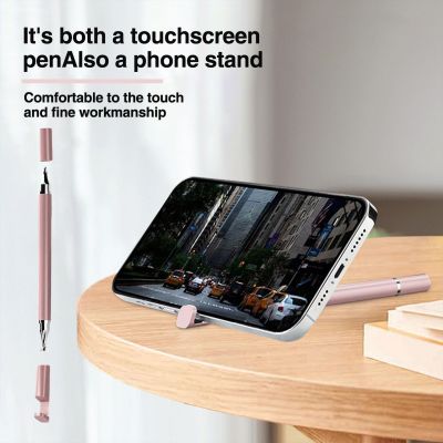 ปากกาหน้าจอสัมผัสแท็บเล็ตวาดรูปในสำนักงานจาก Eguan ปากกาปากกาอัจฉริยะ3-In-1พร้อมที่วางโทรศัพท์ที่สมบูรณ์แบบสำหรับ Android และ Ios น้อยกว่า