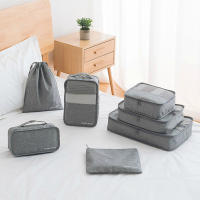 High-grade 7pcsset Suitcase Organizer Koffer Organizer Sets Luggage Organizer Laundry Pouch Packing Set Storage Bag for Clothes