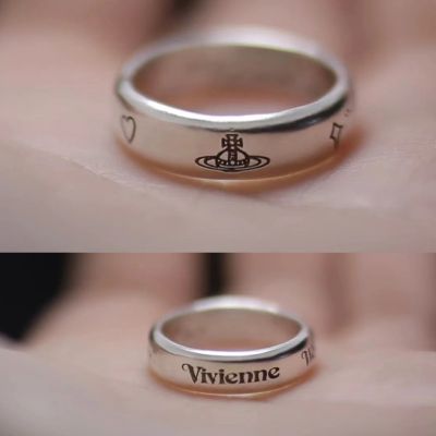 Vivienne Westwood แหวน West Queen Mother Saturn แหวนแนวโน้ม2022เรียบง่ายเป็นที่นิยมแหวน