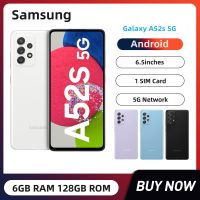 Samsung Galaxy A52S 5G A528N 6.5 นิ้ว 6GB RAM 128GB ROM สมาร์ทโฟน 64MP รูปสี่เหลี่ยมกล้องมือถือ Android ปลดล็อคโทรศัพท์มือถือ