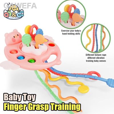✓ ✓ Mainan Bayi Pelatihan Gam Jari Perkembangan Sensorik dengan Tali Tarik Gelembung Sederhana Mainan Montessori Pemblajaran Dini