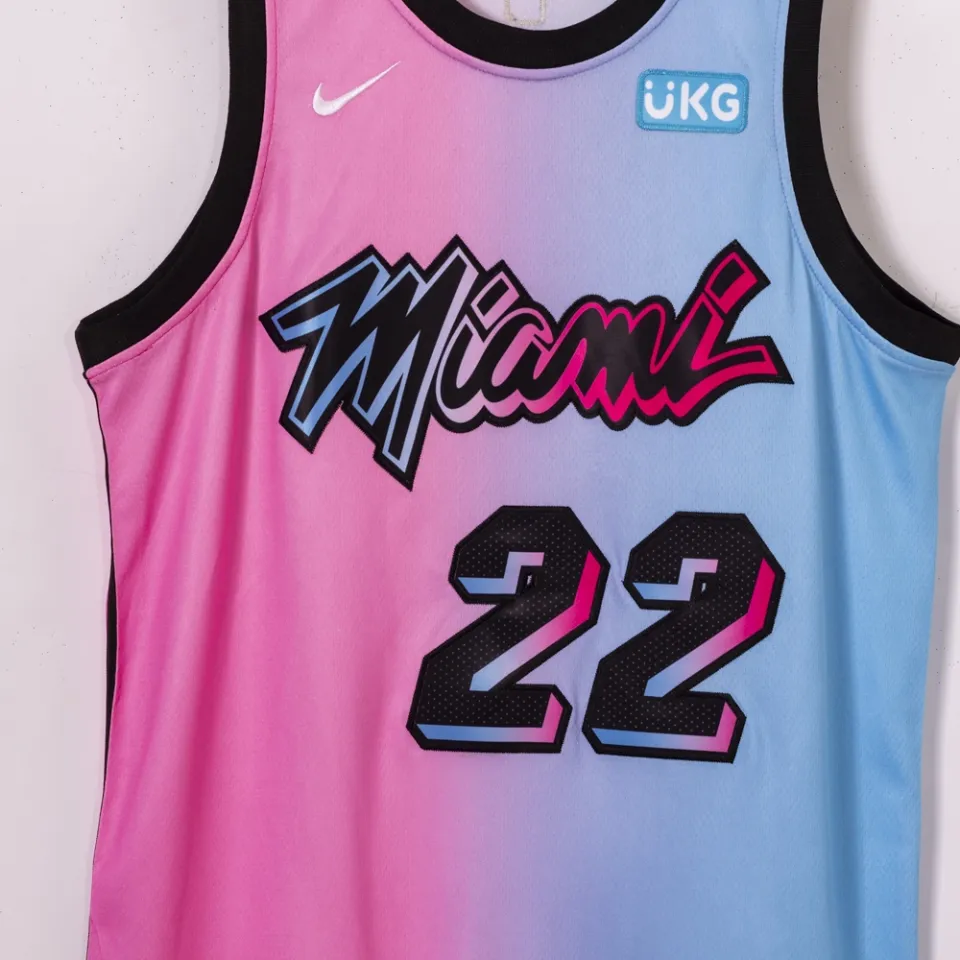 2020-21 MIAMI HEAT BUTLER #22 NIKE SWINGMAN JERSEY (ALTERNATE) Y - W/TAGS