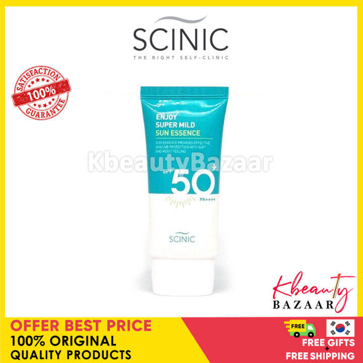 [SCINIC] - Enjoy Super Mild Sun Essence SPF 50+ PA++++ 50ml | Lazada