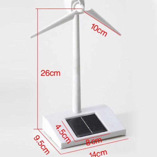 Solar powered windmill early educational toy rotatable 3d teaching - ảnh sản phẩm 8