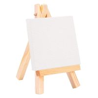 Wood Mini Easel For The Artist Oil Painting White Canvas Painting Cloth Furniture Furnishing For Painting Canvas Art Supplies Bag Accessories