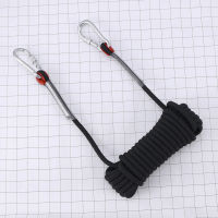 10M 10mm Thickness Tree Rock Climbing Safety Sling Rappelling Rope Auxiliary Cord Equipment (Black)