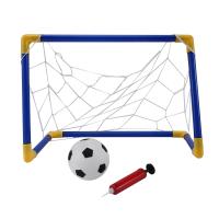 Folding Mini Football Soccer Goal Post Net Set with Pump Kids Sport Indoor Outdoor Games Toys Child Birthday Gift Plastic