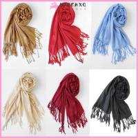 KAREMXQ ผ้า Pashmina สำหรับผู้หญิงที่กว้างผ้าคลุมไหล่ผ้าไหมผ้าพันคอผ้าขนสัตว์ชนิดหนึ่งฤดูหนาว