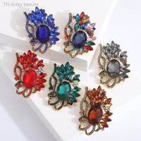 【hot】✖♣  Gota broche na Europa América atmosfera exagerada alfinetes de cor cristal retro corpete acessórios terno tribunal