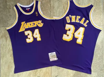 Mitchell & Ness Los Angeles Lakers Shaquille O'Neal #34 Galaxy Swingman Jersey Purple