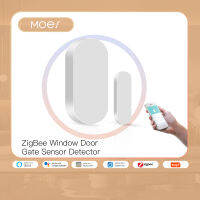 Moes Tuya ZigBee Smart Window Door Gate Sensor Detector Smart Home Security Alarm System Smart Life Tuya App Remote Control