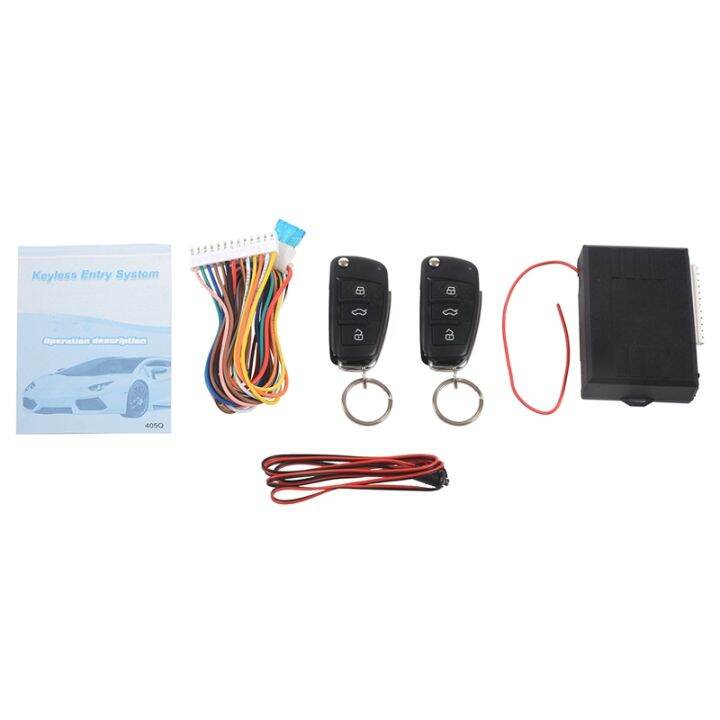 universal-car-auto-keyless-entry-system-button-start-stop-led-keychain-central-kit-door-lock-with-remote-control