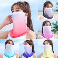 Summer UV Protection Ice Silk Outdoor Riding Hanging Ear Women Sunscreen