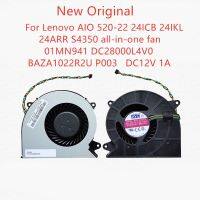 ระบายความร้อนแล็ปท็อป CPU พัดลมสำหรับ Lenovo AIO 520-22 24ICB พัดลม S4350 24ARR 24IKL 01MN941 DC28000L4V0 BAZA1022R2U P003 DC12V