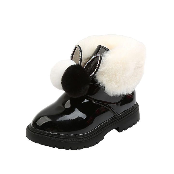 winter-new-child-snow-boots-fashion-sweet-round-girl-short-boots-plus-velvet-warm-children-cotton-boots