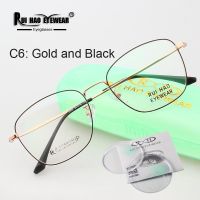 Customize Prescription Eyeglasses Myopia Spectacles Progressive Glasses Super Light Titanium Glasses Frame Resin Lenses