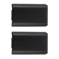 2X Lid Cover Case Cover Case BLACK Battery for Microsoft Xbox 360 Controller