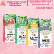Gạo hữu cơ cho bé ăn dặm trộn hạt dinh dưỡng ngũ cốc Bébi Rice 450g. Date