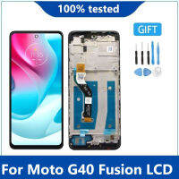 Original สำหรับ Motorola G40 FUSION จอแสดงผล LCD TOUCH Digitizer ASSEMBLY สำหรับ Moto G40FUSION LCD PANV0001IN, PANV0005IN, PANV0009IN